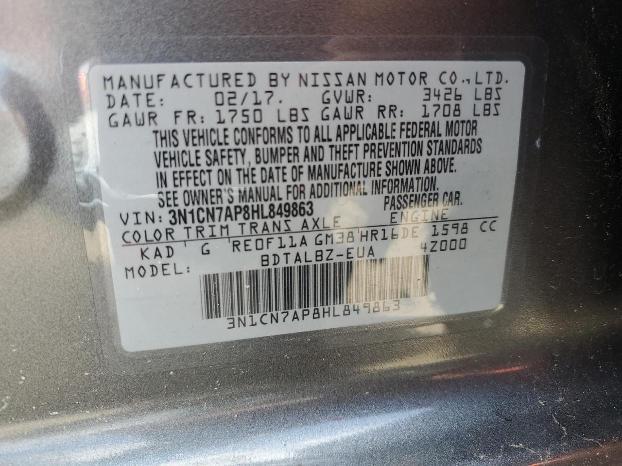 2017 Nissan Versa - Image 13