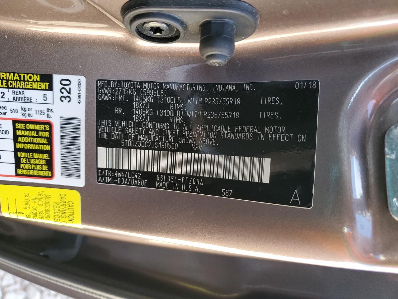 2018 Toyota Sienna - Image 13