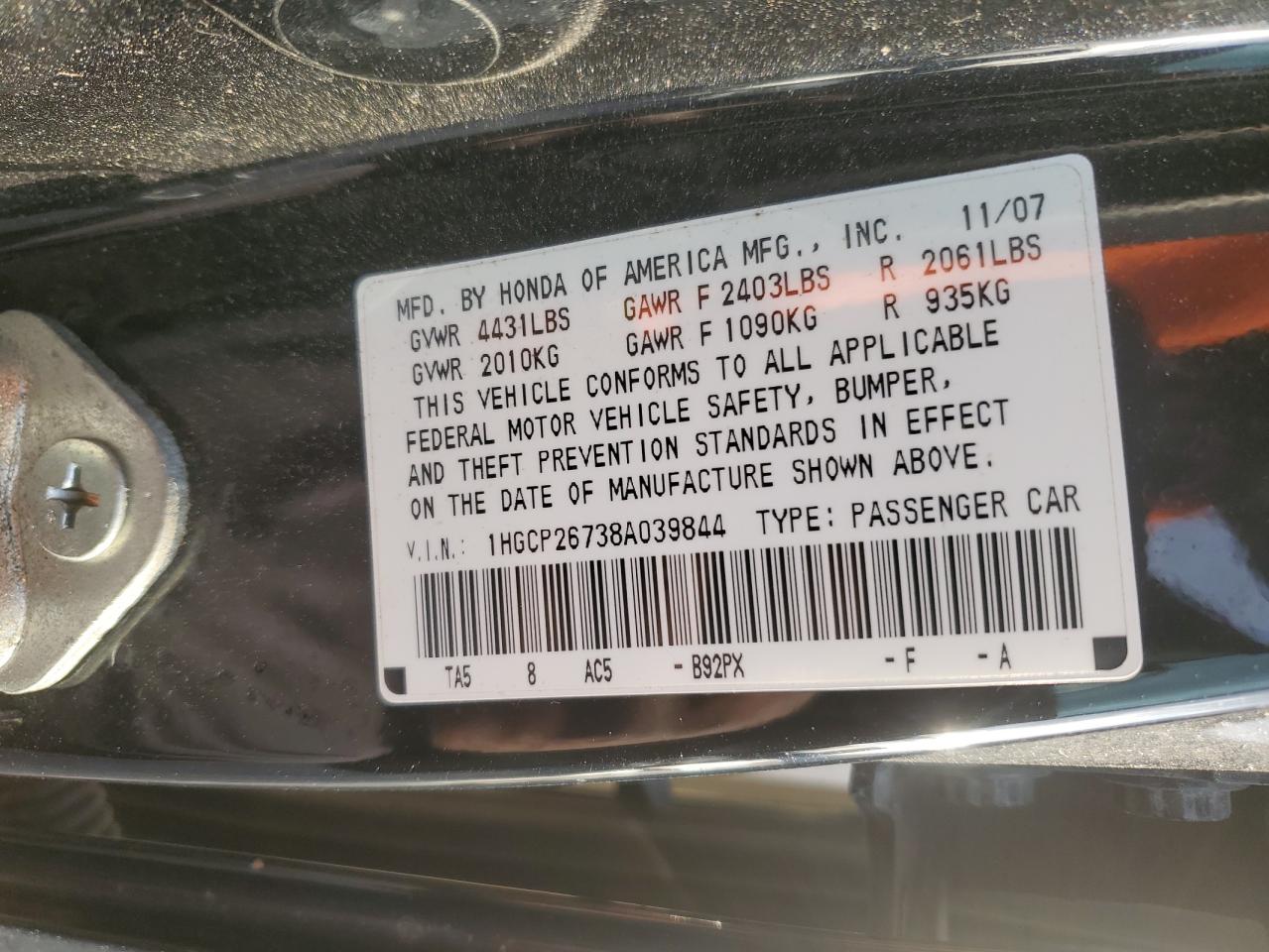 2008 Honda Accord - Image 12