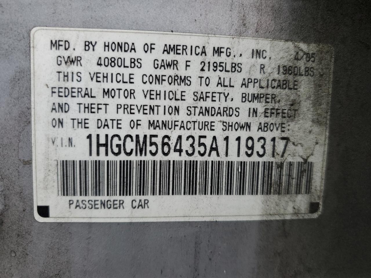 2005 Honda Accord - Image 12