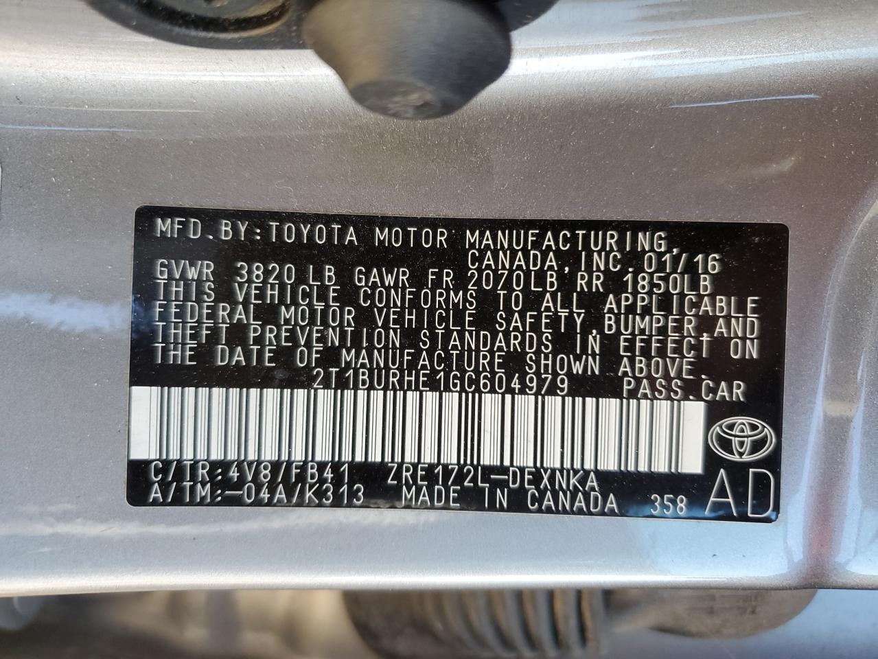 2016 Toyota Corolla - Image 12