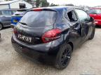 2017 PEUGEOT 208 BLACK for sale at Copart WOLVERHAMPTON