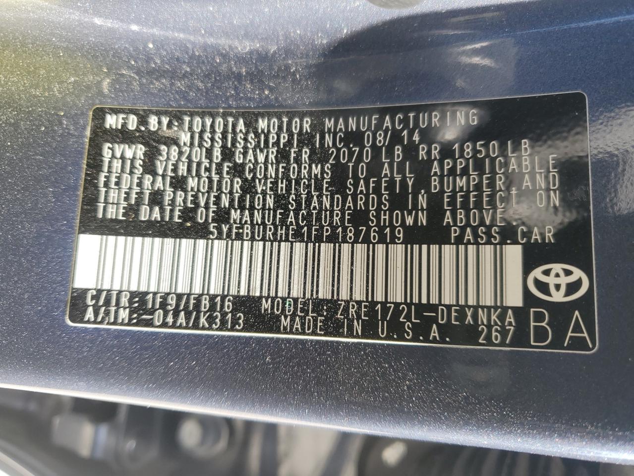 2015 Toyota Corolla - Image 12