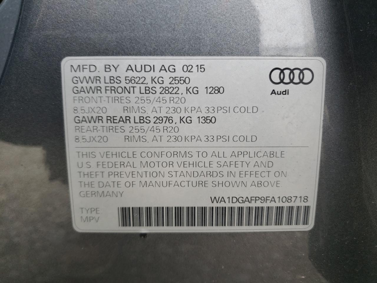 2015 Audi Q5 - Image 13