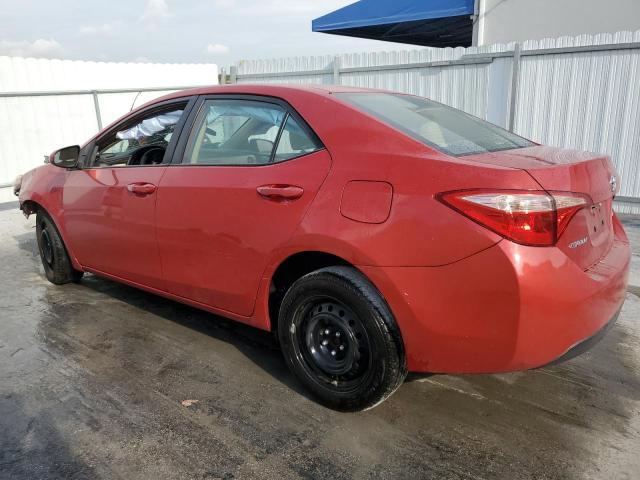  TOYOTA COROLLA 2018 Czerwony