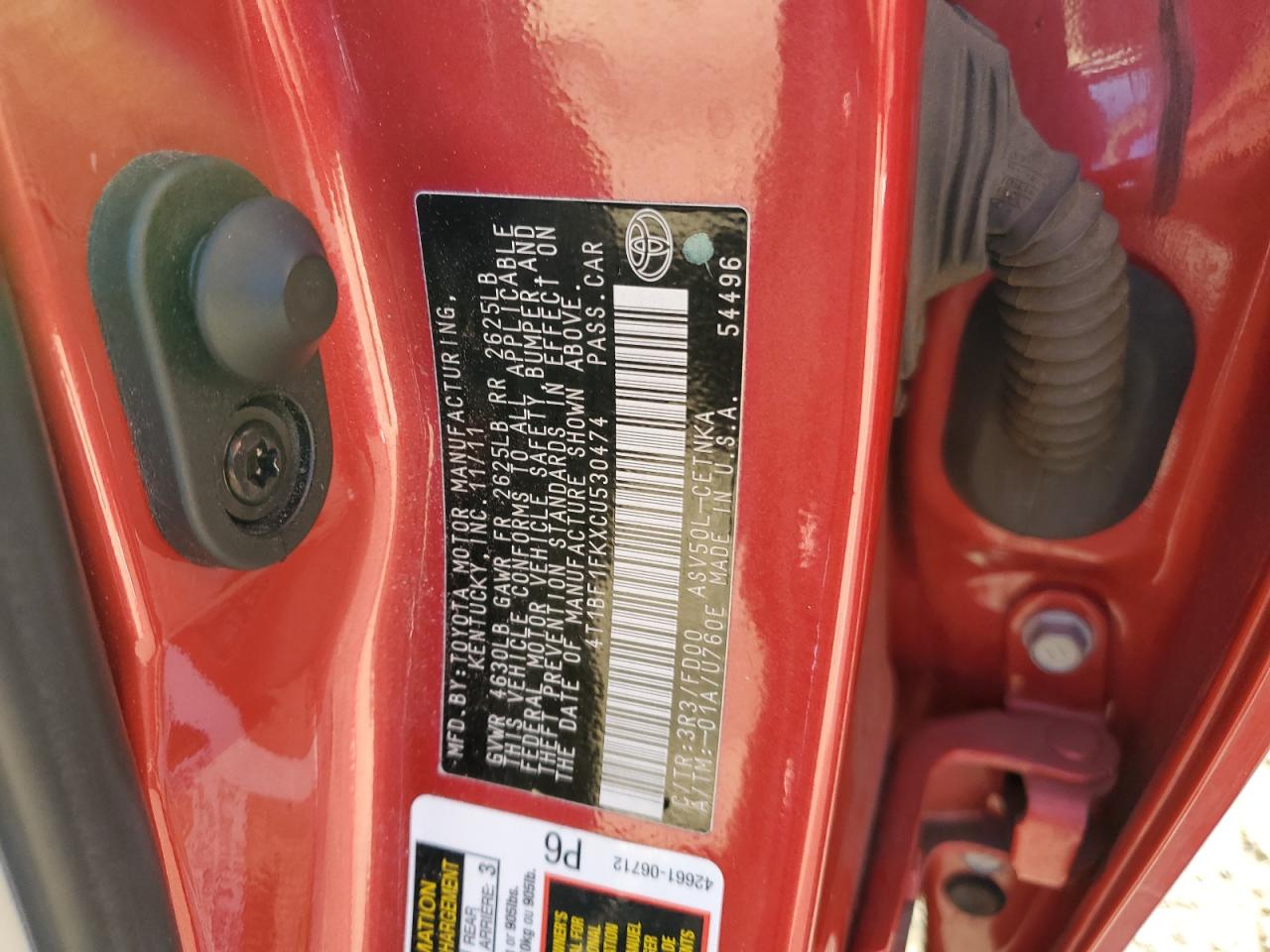 2012 Toyota Camry - Image 12