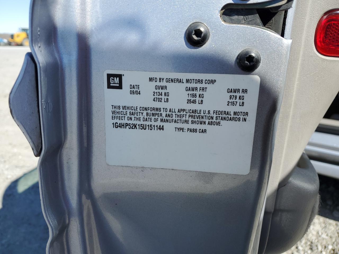 2005 Buick Lesabre Custom VIN: 1G4HP52K15U151144 Lot: 47961445