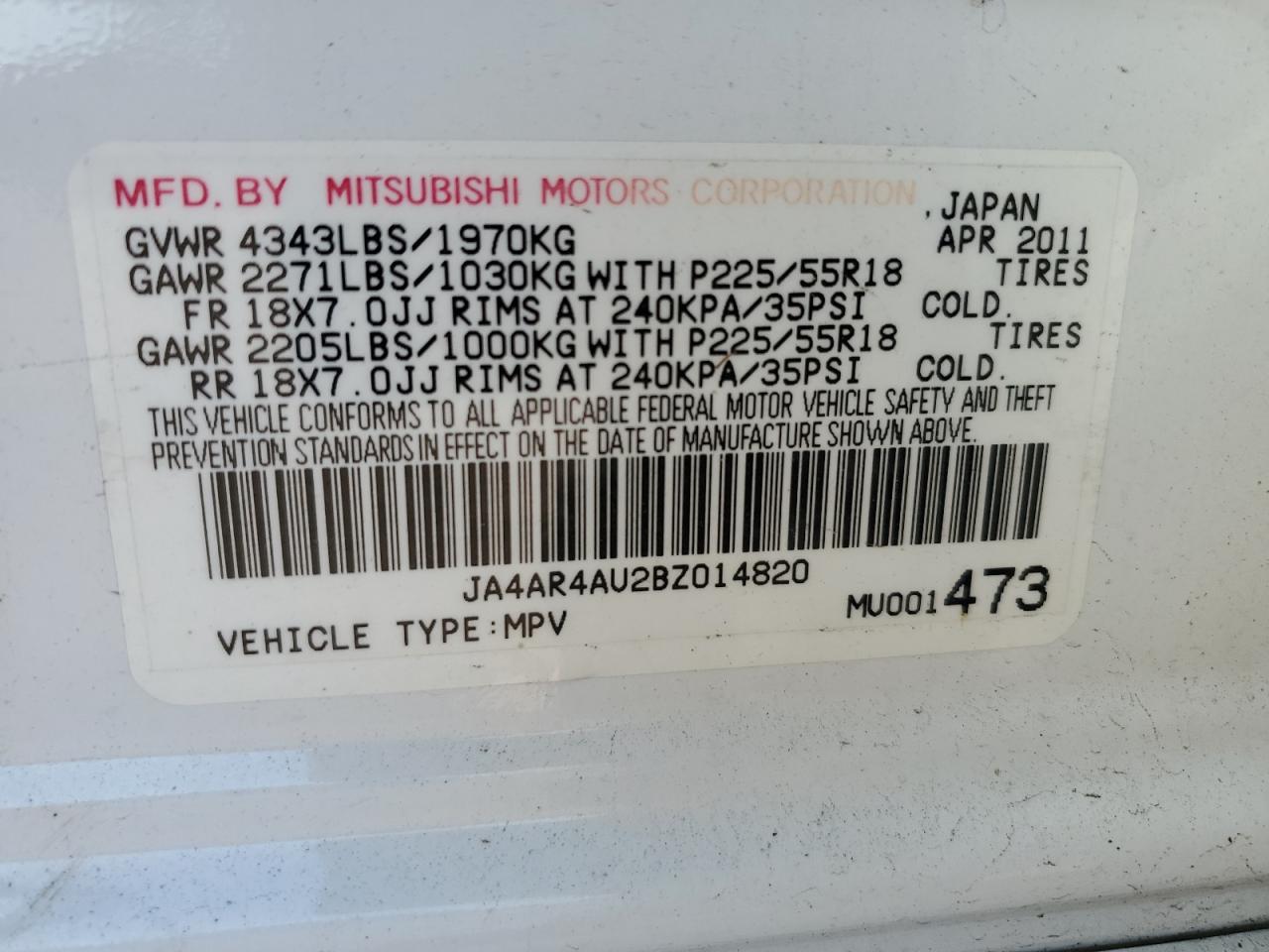 2011 Mitsubishi Outlander - Image 12