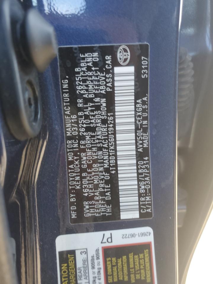 2016 Toyota Camry - Image 12