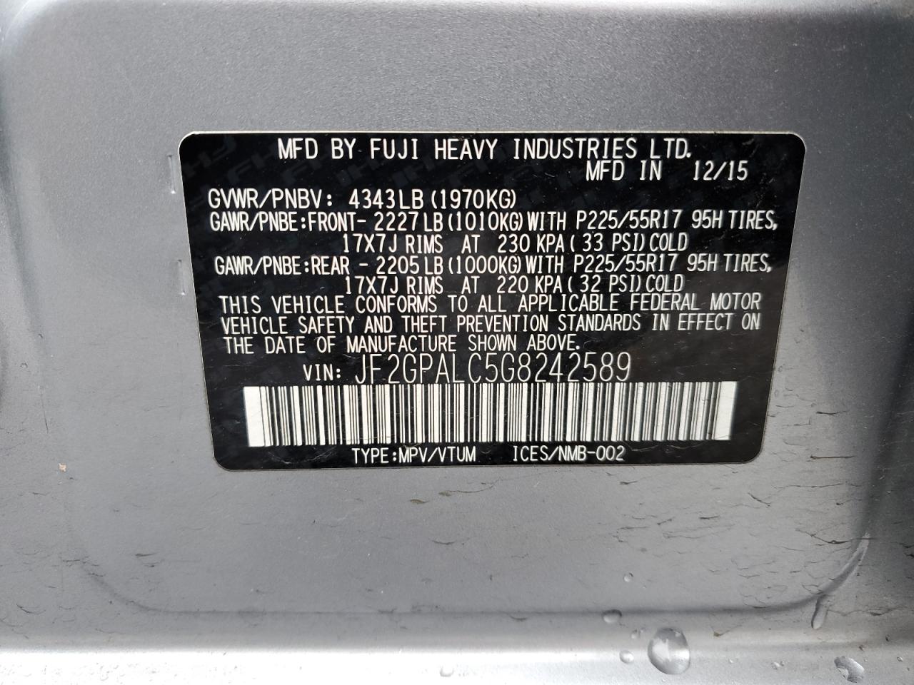 2016 Subaru XV - Image 12