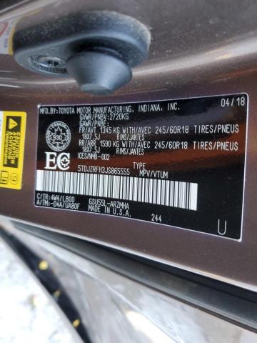 2018 TOYOTA HIGHLANDER SE  