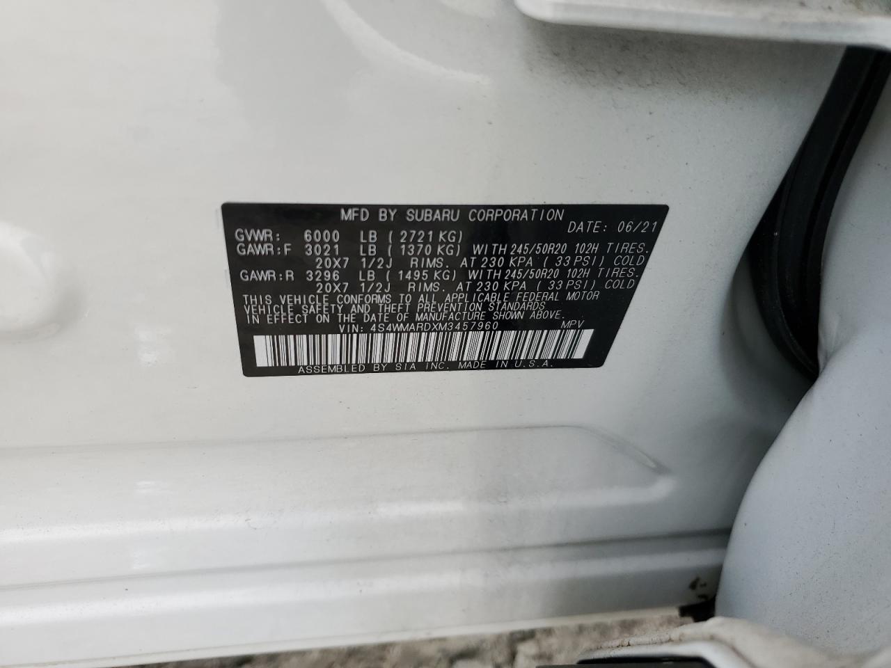 2021 Subaru Ascent - Image 13