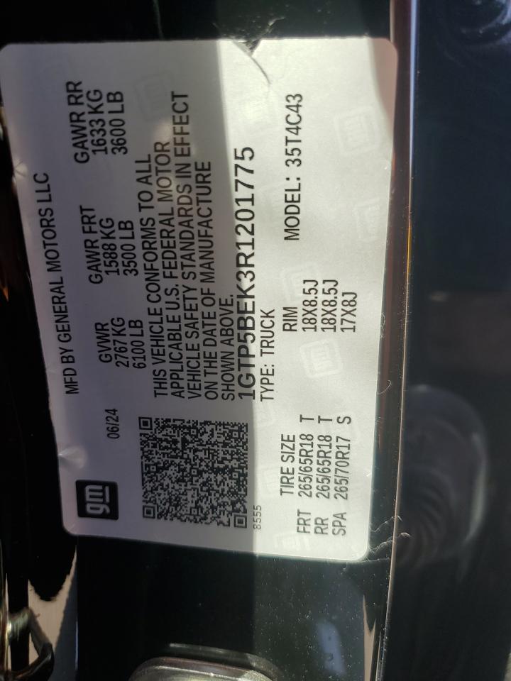 2024 GMC Canyon Elevation VIN: 1GTP5BEK3R1201775 Lot: 48119405