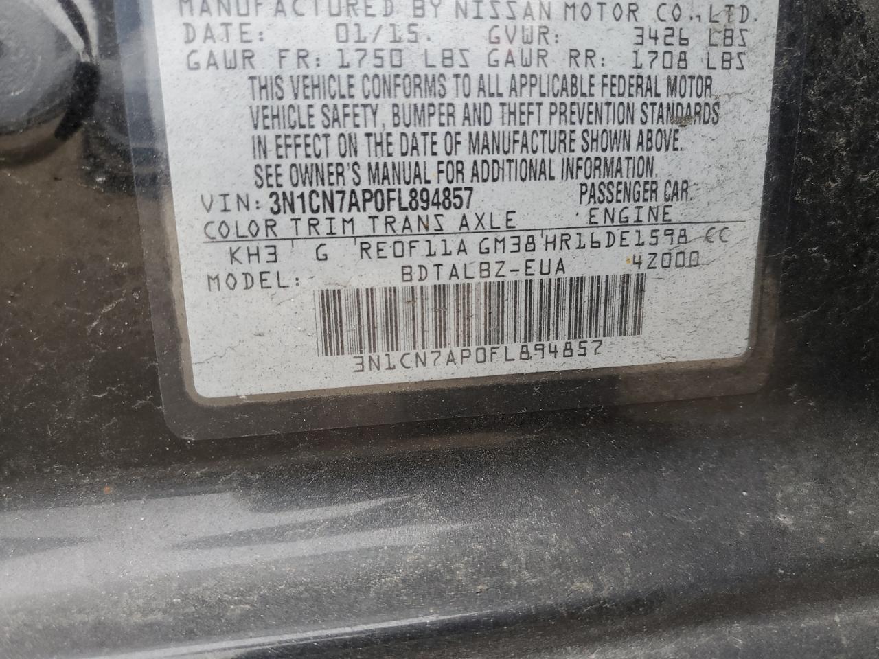 2015 Nissan Versa - Image 12
