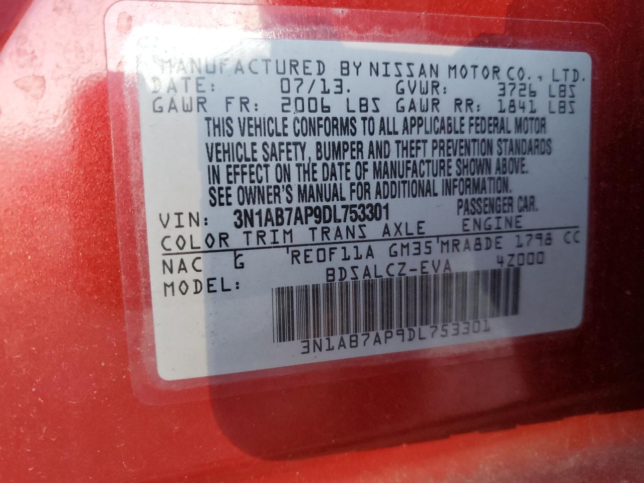 2013 Nissan Sentra - Image 13