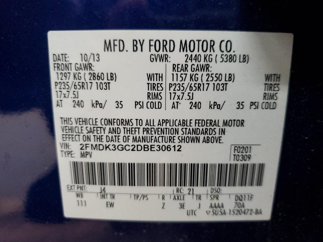 2013 Ford Edge - Image 13