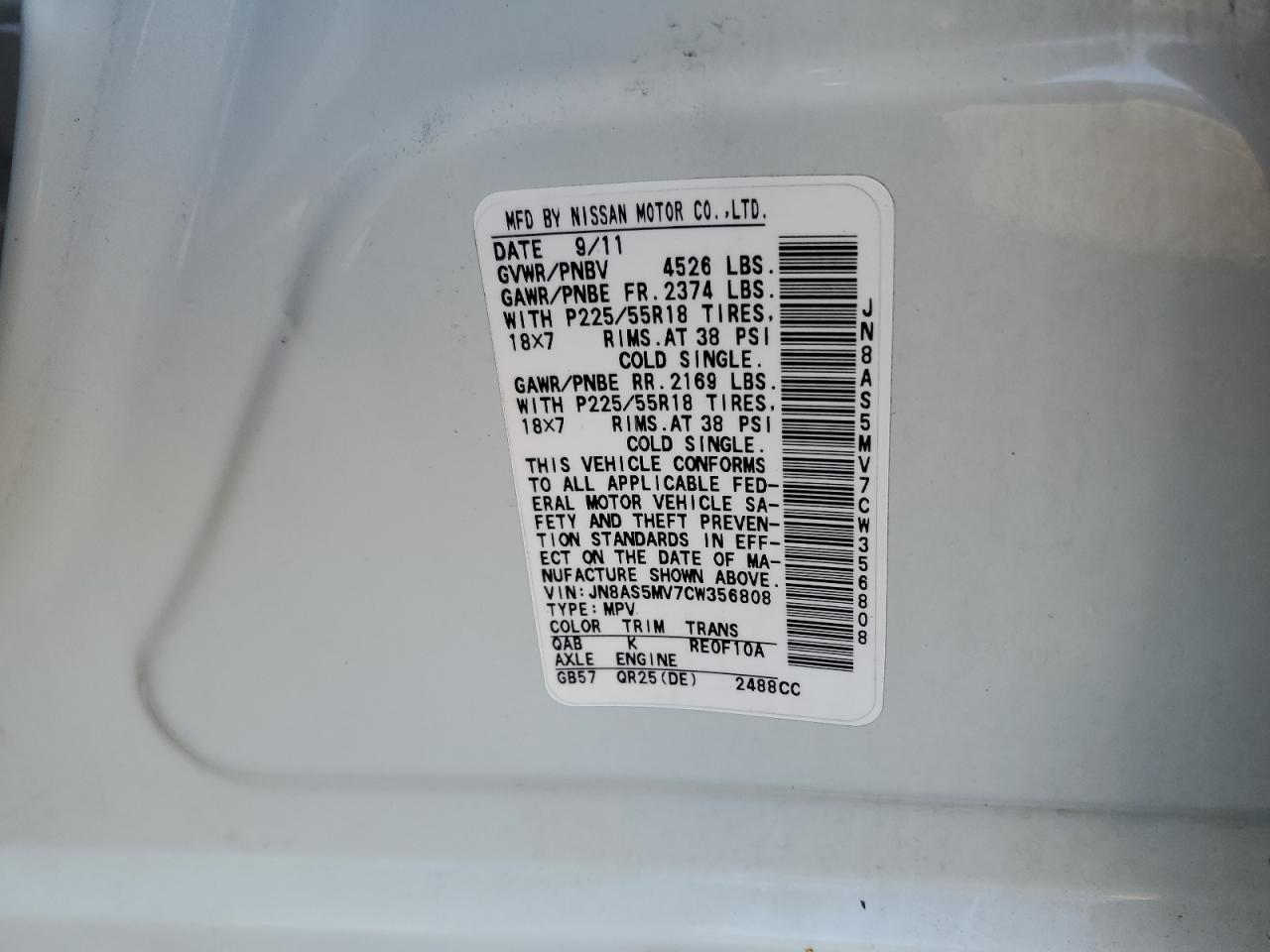2012 Nissan Rogue - Image 12