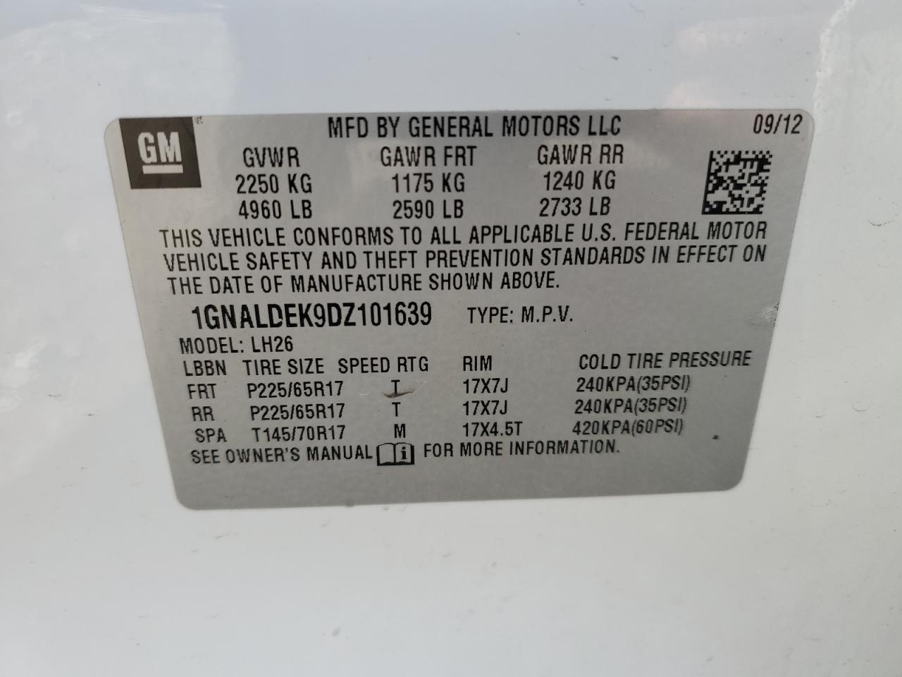 2013 Chevrolet Equinox - Image 12
