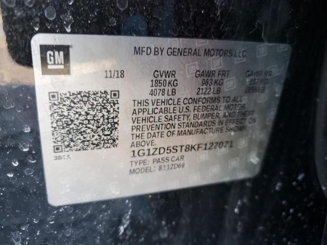 2019 CHEVROLET MALIBU LT  