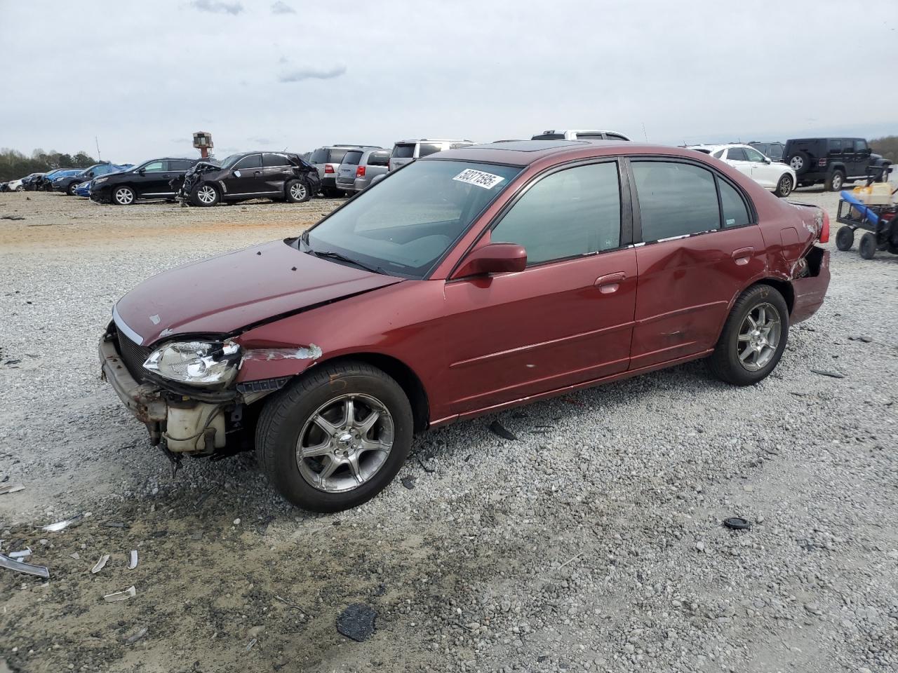 2002 Honda Civic Ex na sprzedaż w Gainesville, GA - All Over