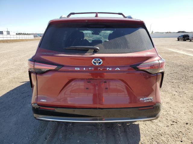  TOYOTA SIENNA 2023 Червоний