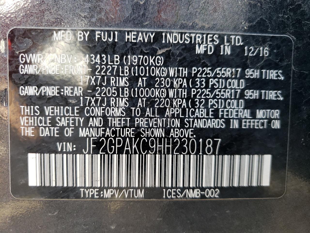 2017 Subaru XV - Image 13