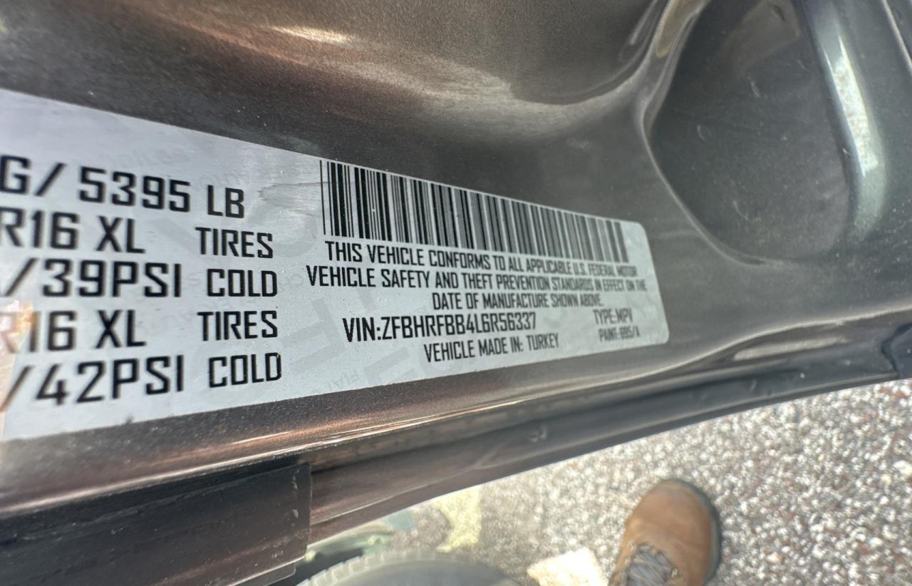 2020 Ram Promaster City Slt VIN: ZFBHRFBB4L6R56337 Lot: 48783195