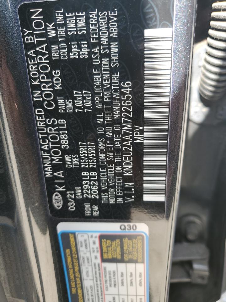 2021 Kia Seltos S VIN: KNDEU2AA7M7226546 Lot: 50982035
