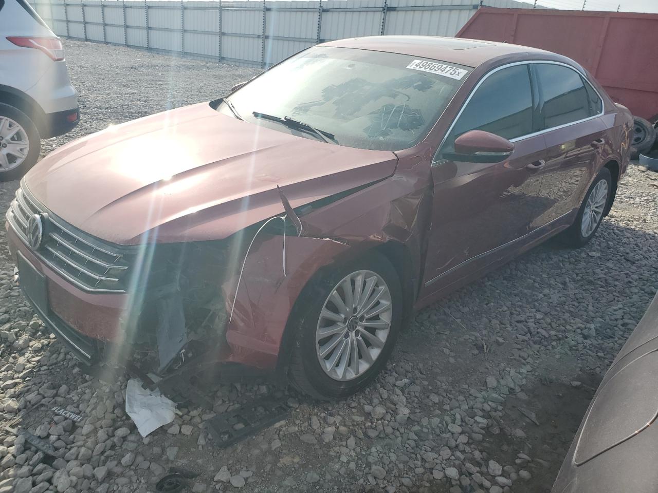 2017 Volkswagen Passat Se იყიდება Cahokia Heights-ში, IL - Front End