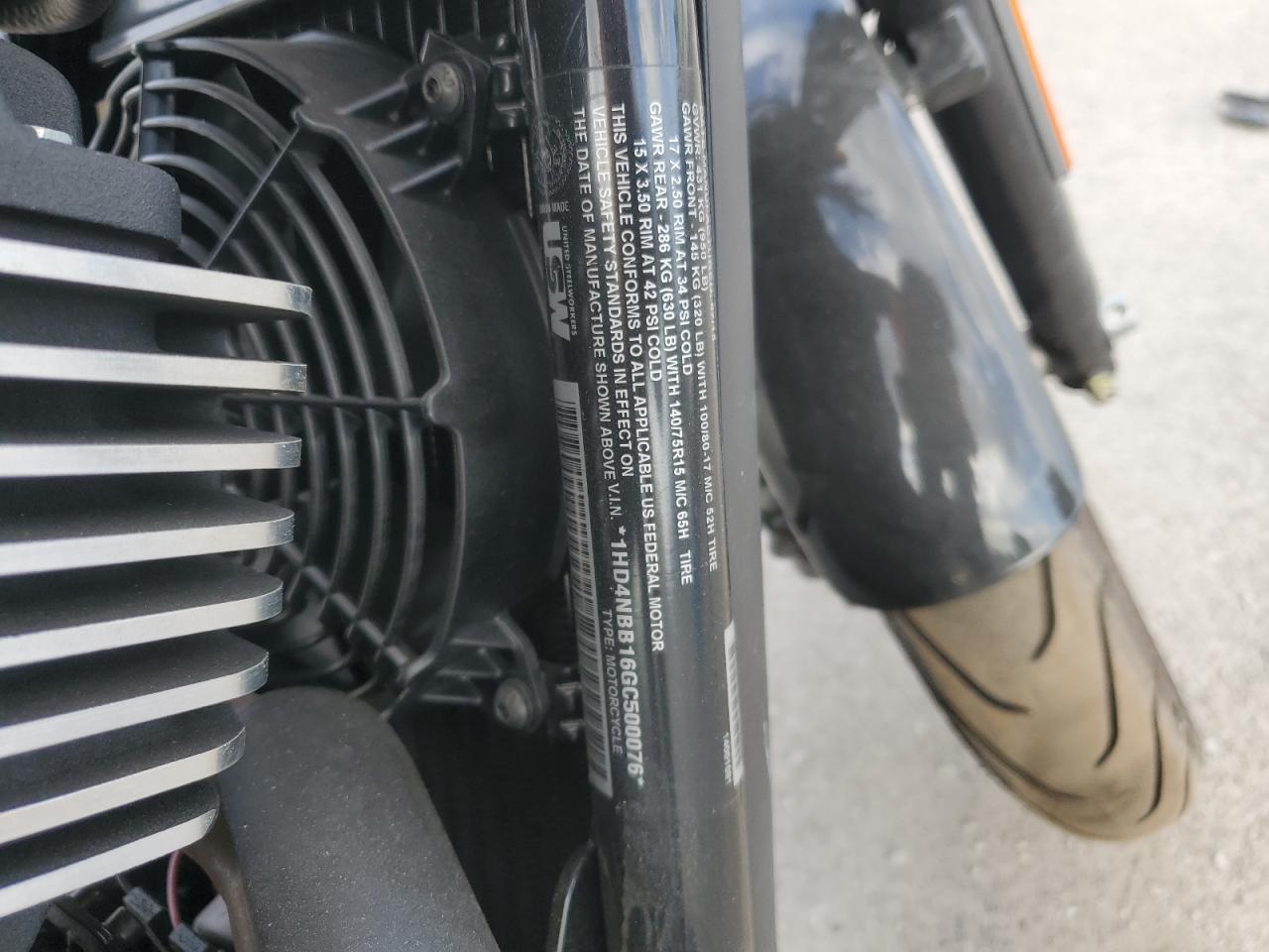 2016 Harley-Davidson Xg750 VIN: 1HD4NBB16GC500076 Lot: 47063385