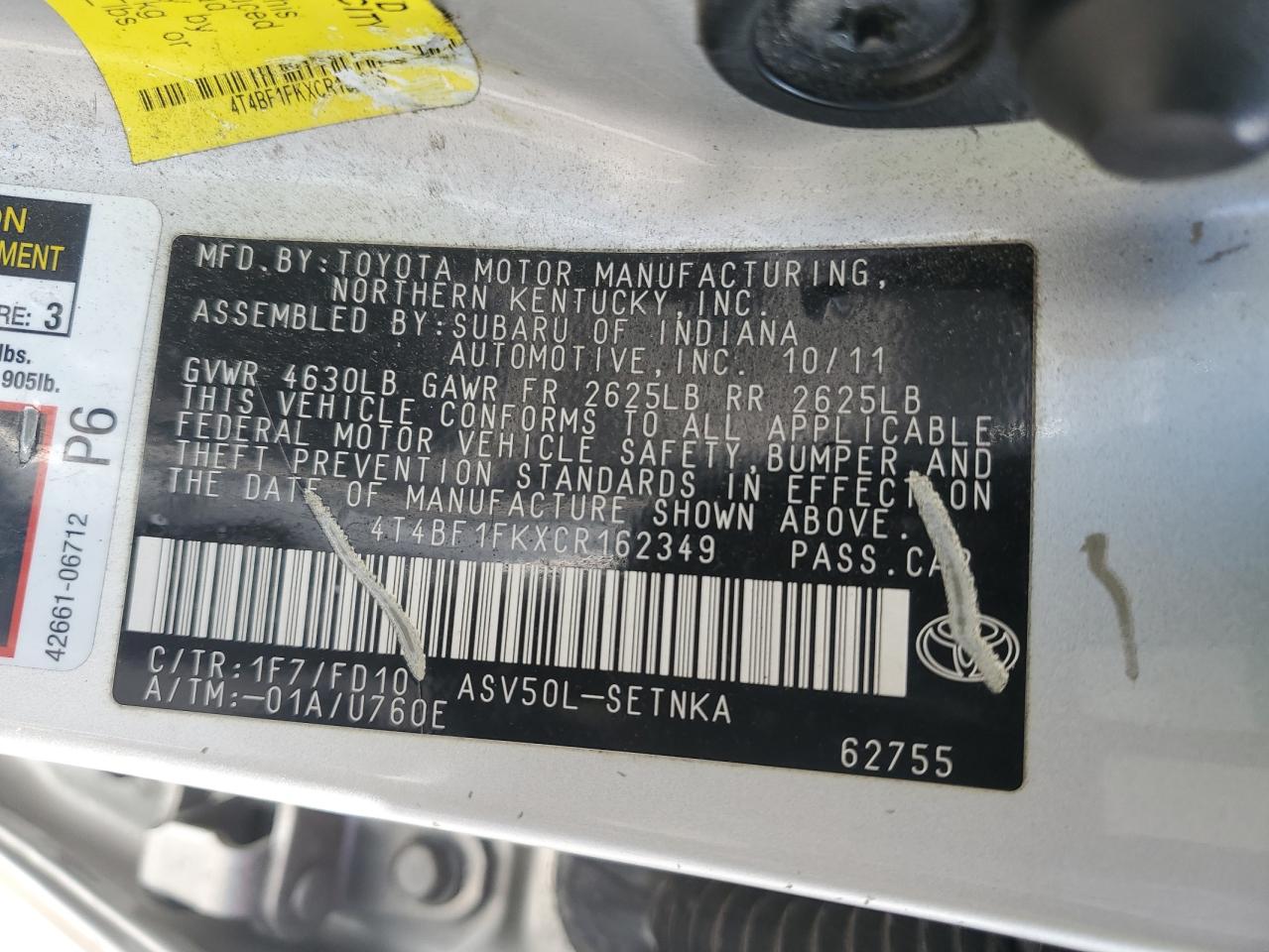 2012 Toyota Camry - Image 12
