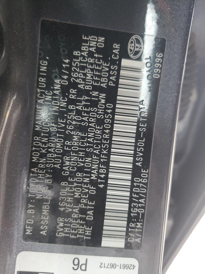 2014 Toyota Camry - Image 12