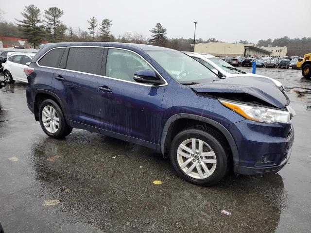  TOYOTA HIGHLANDER 2016 Blue