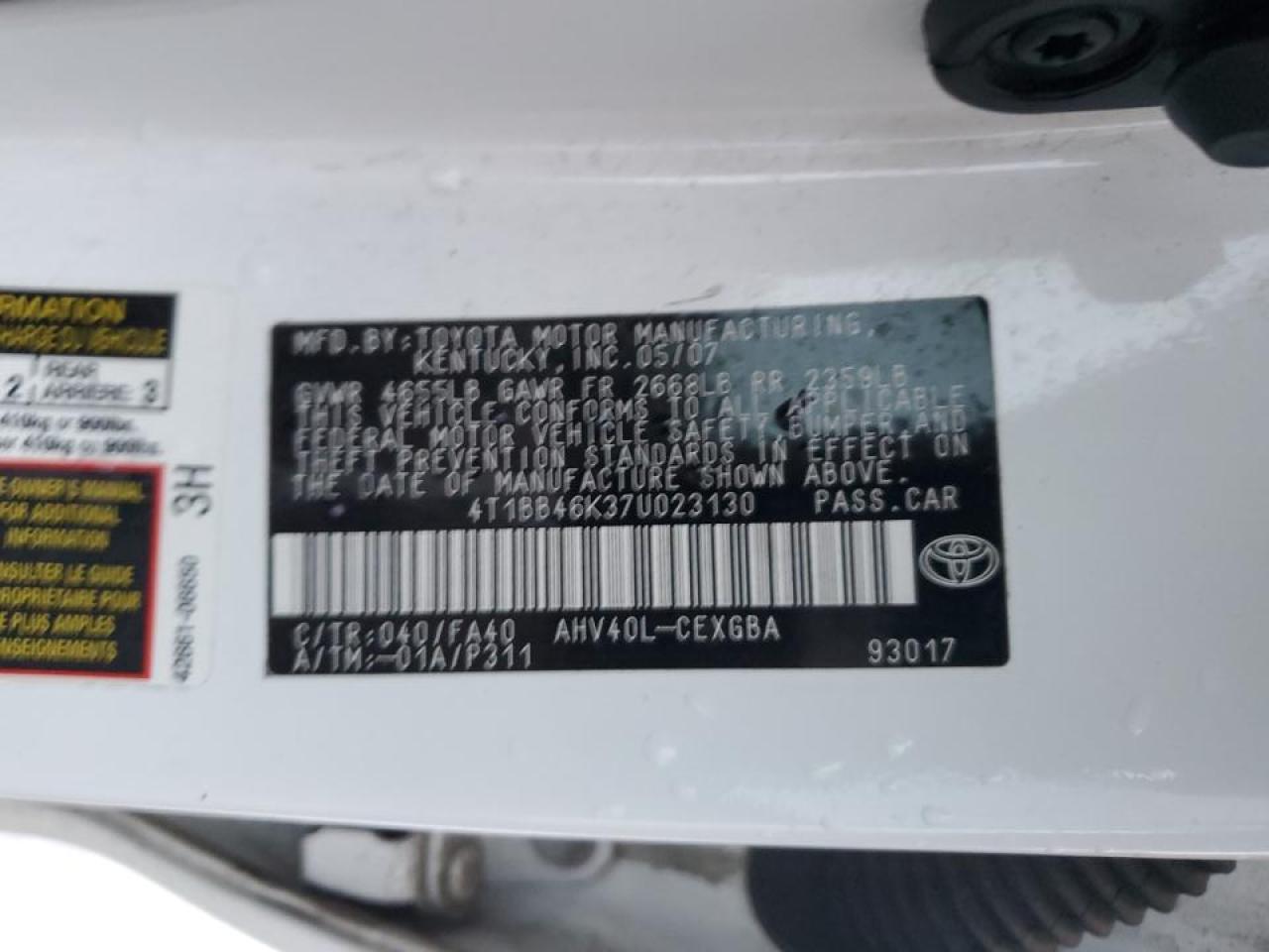 2007 Toyota Camry - Image 12