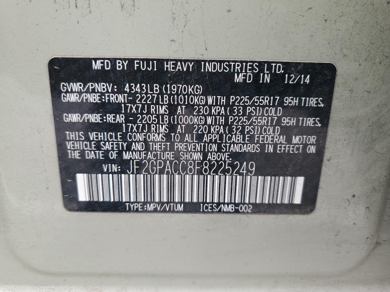 2015 Subaru XV - Image 13
