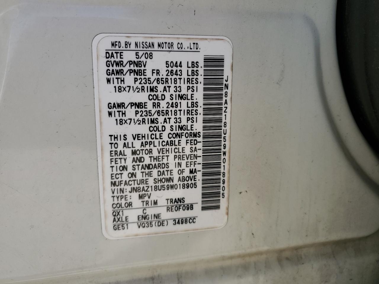 2009 Nissan Murano - Image 14