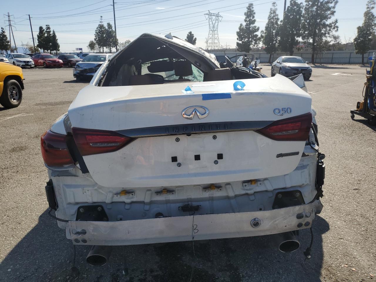 2021 Infiniti Q50 Sensory VIN: JN1EV7CP2MM705666 Lot: 49743425