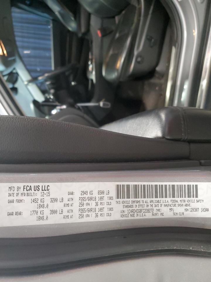 2015 Dodge Durango Limited VIN: 1C4RDHDG8FC239272 Lot: 50781505