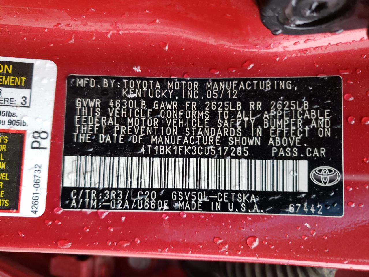 2012 Toyota Camry - Image 15