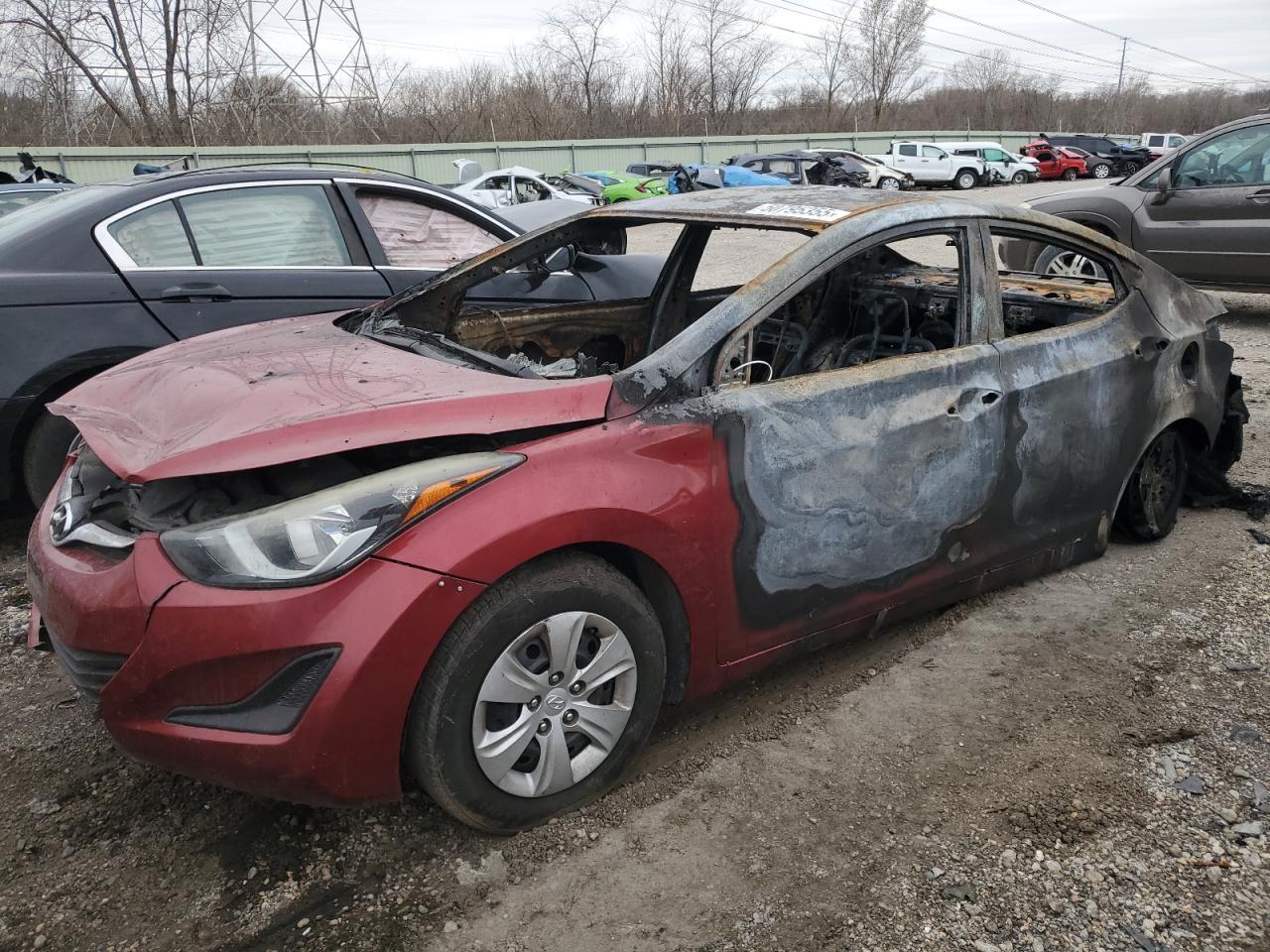 2016 Hyundai Elantra Se en Venta en Pekin, IL - Burn