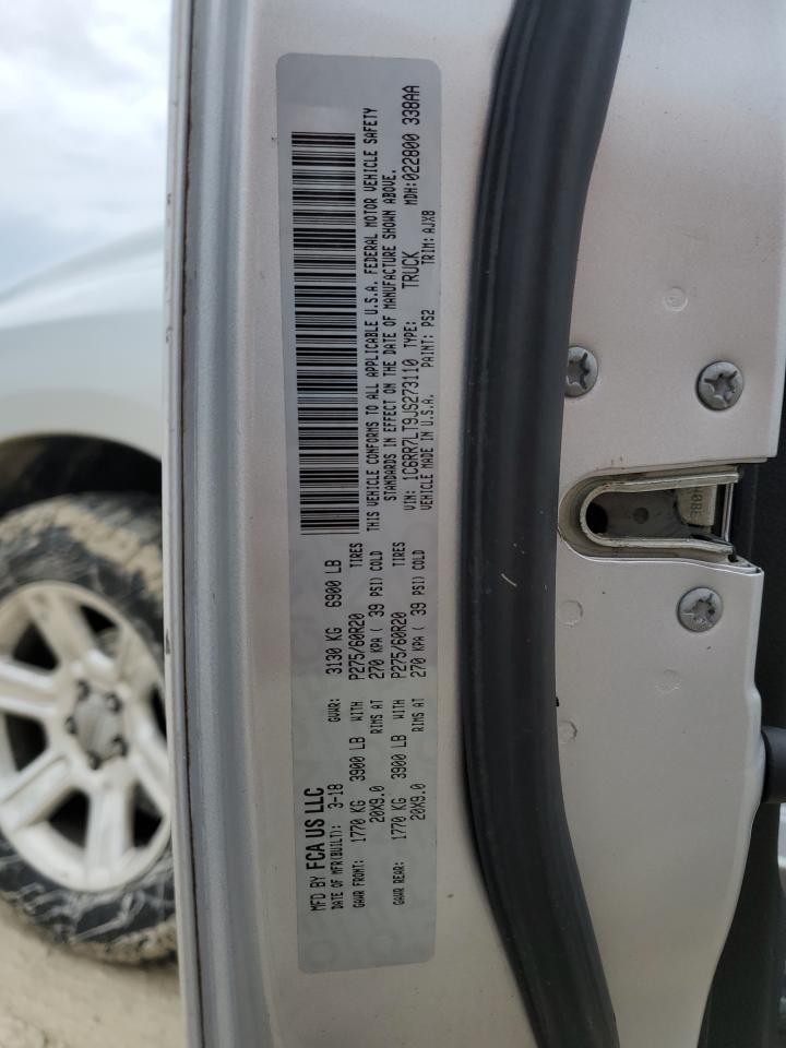 2018 Ram 1500 Slt VIN: 1C6RR7LT9JS273110 Lot: 51076675