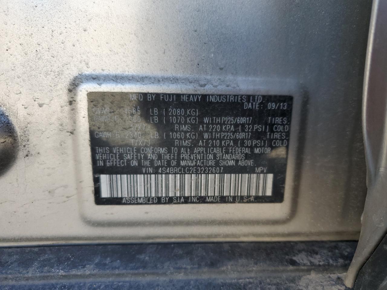 2014 Subaru Outback - Image 13