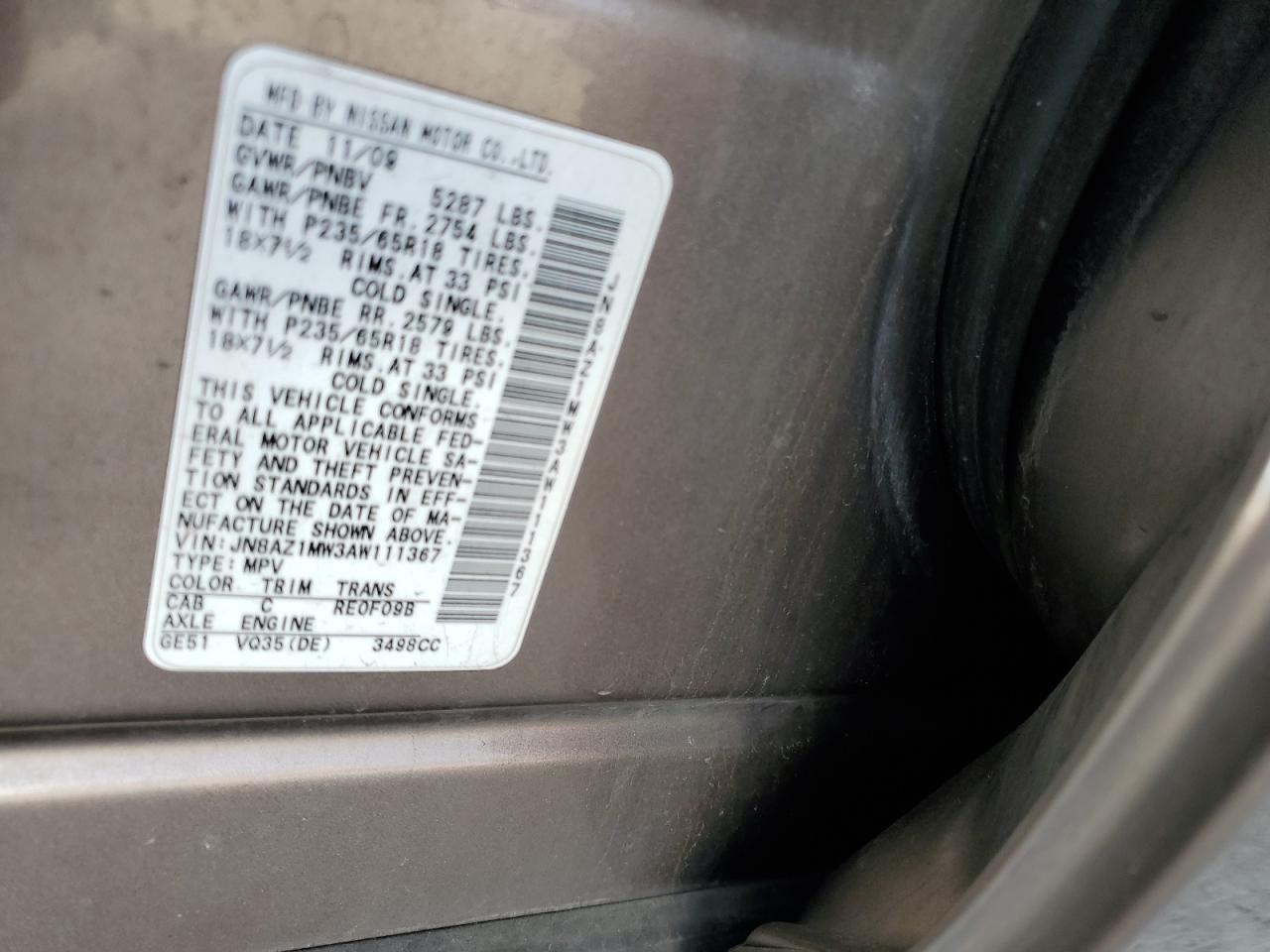 2010 Nissan Murano - Image 13