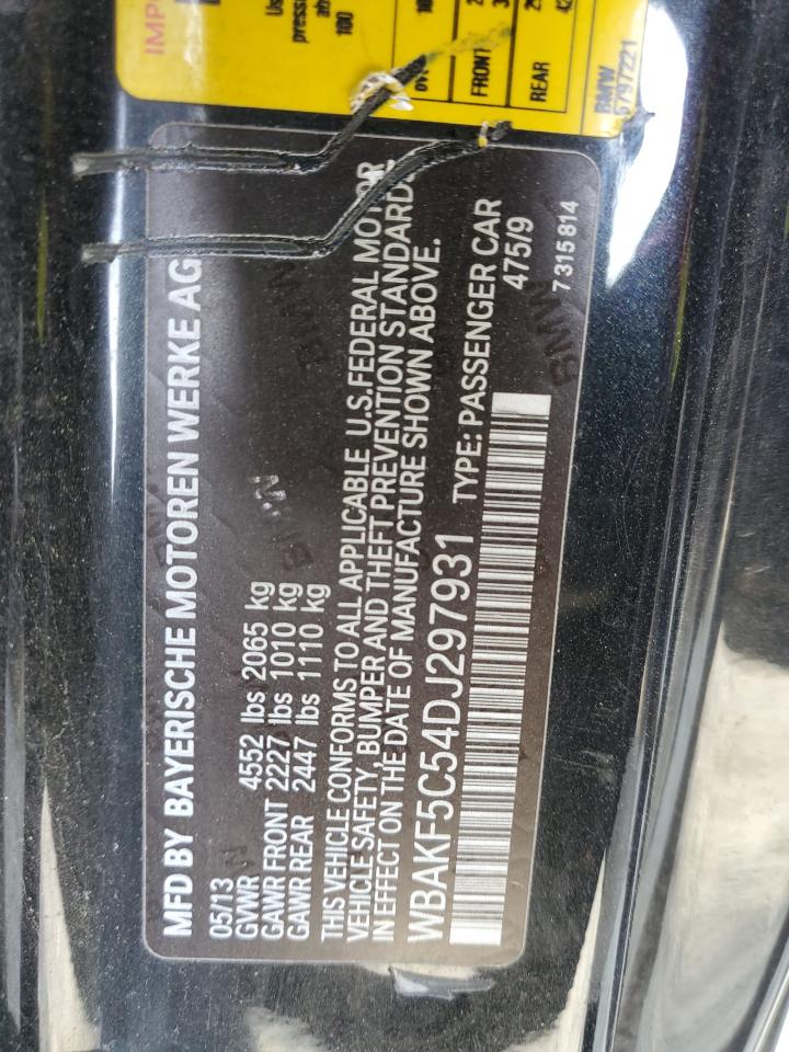 2013 BMW 328 Xi Sulev VIN: WBAKF5C54DJ297931 Lot: 84450165