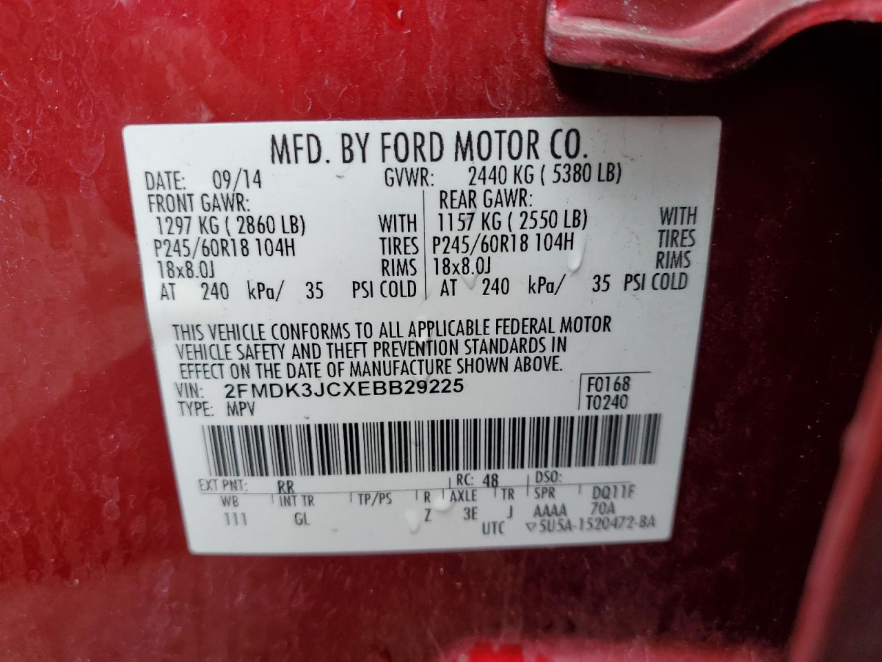 2014 Ford Edge - Image 14