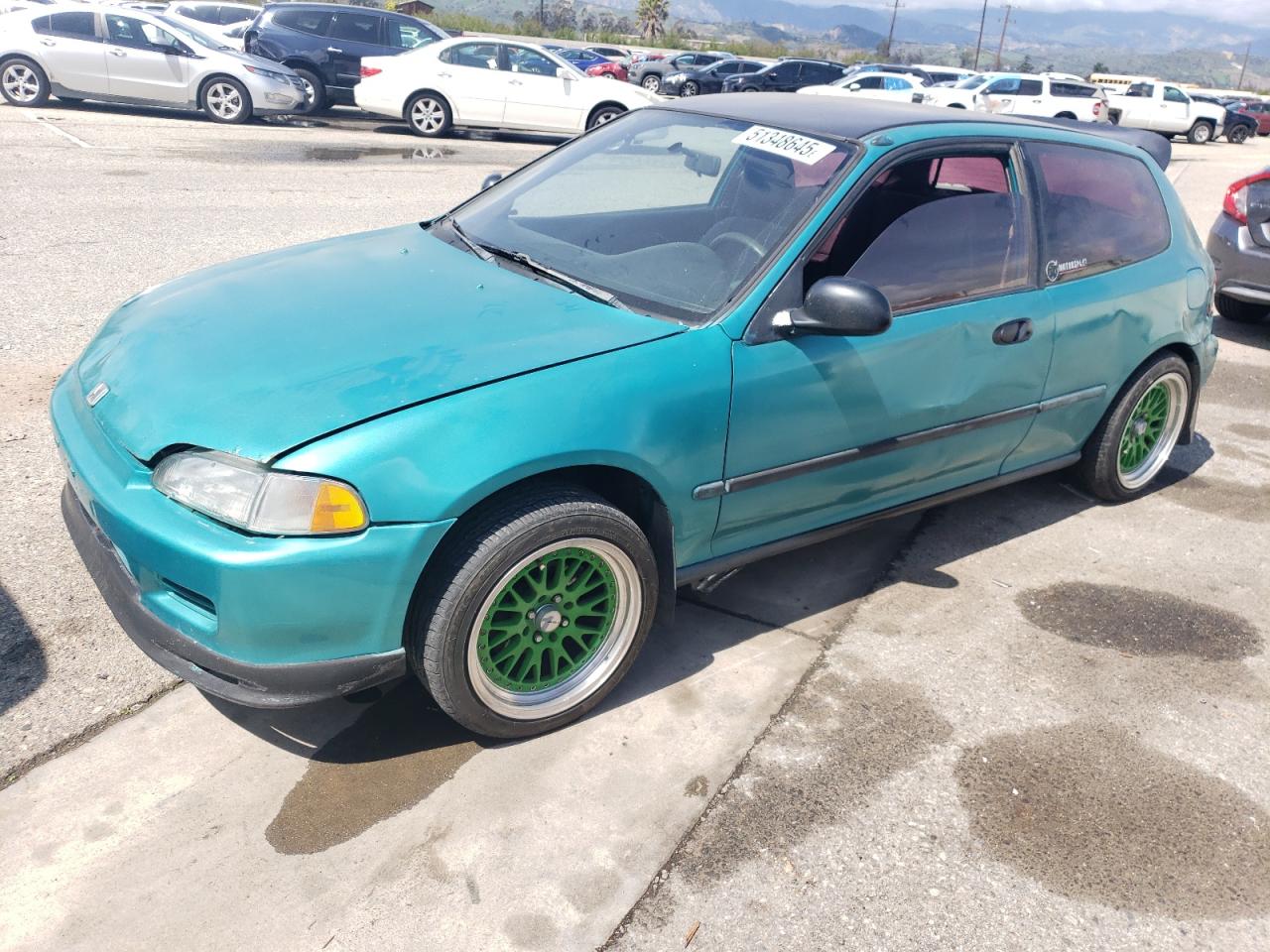 1993 Honda Civic Dx на продаже в Van Nuys, CA - Rear End