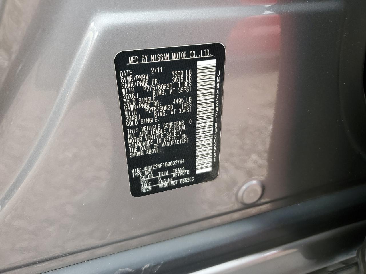 2011 Infiniti QX56 - Image 13