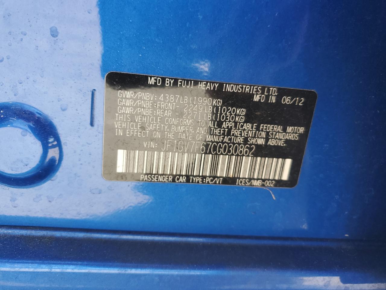 2012 Subaru WRX - Image 14