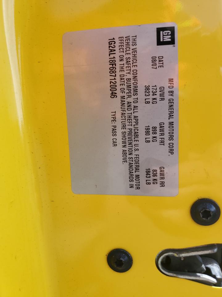 2008 Pontiac G5 VIN: 1G2AL18F687120046 Lot: 48598795