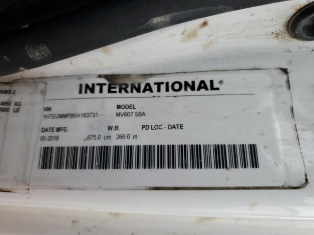 2019 INTERNATIONAL MV607 